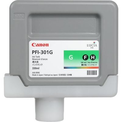 Canon PFI-301G (1493B001) Green Original Cartridge 330 Ml. - iPF8000 / iPF8100 (T1481) - 1