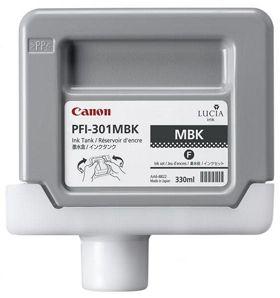 Canon PFI-301MBK (1485B001) Matte Black Original Cartridge 330 Ml. - iPF8000 / iPF8100 (T7465) 