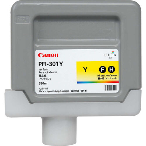 Canon PFI-301Y (1486B001) Sarı Orjinal Kartuş 330 Ml. - iPF8000 / iPF8100 (T13129) - 1