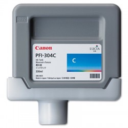 Canon PFI-304C (3850B001AA) Cyan Original Cartridge 330 Ml. - iPF8300 (T1644) 