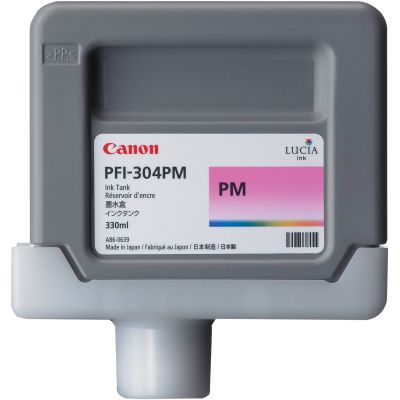 Canon PFI-304PM (3854B001AA) Photo Magenta Original Cartridge 330 Ml. - iPF8300 (T1641) - 1