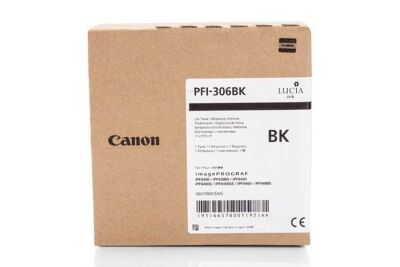 Canon PFI-306BK (6657B001) Black Original Cartridge - İPF8400 / İPF9400 (T7700) - 2