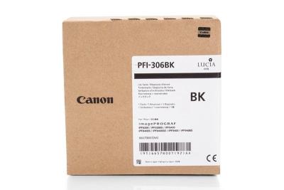 Canon PFI-306BK (6657B001) Black Original Cartridge - İPF8400 / İPF9400 (T7700) 