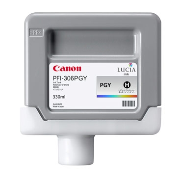 Canon PFI-306PGY (6667B001) Light Gray Original Cartridge - İPF8400 / İPF9400 (T2039) - 1