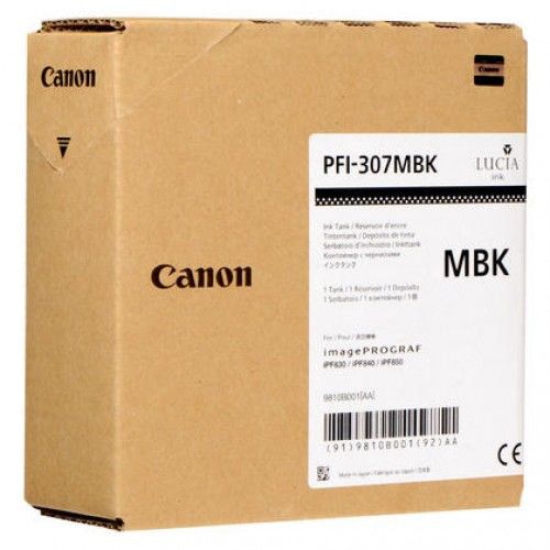 Canon PFI-307MBK (9810B001) Mat Siyah Orjinal Kartuş - iPF830 / iPF840 (T10941) - 1