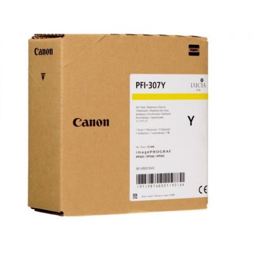 Canon PFI-307Y (9814B001) Sarı Orjinal Kartuş - iPF830 / iPF840 (T10939) - 1