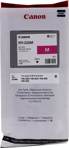 Canon PFI-320M (2892C001) Kırmızı Orjinal Kartuş - TM-200 / TM-205 (T12647) - 1