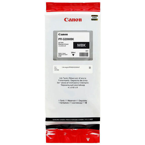 Canon PFI-320MBK (2889C001) Mat Siyah Orjinal Kartuş - TM-200 / TM-205 (T12651) - 1