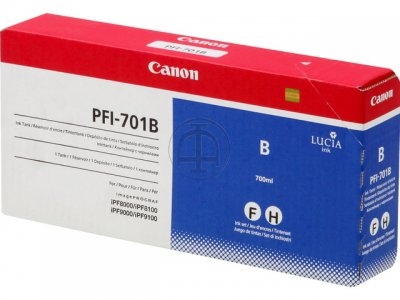 Canon PFI-701B (0908B001) Blue Original Cartridge - iPF8000 / iPF8100 (T2068) - 1