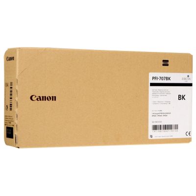 Canon PFI-707BK (9821B001) Black Original Cartridge - iPF830 / iPF840 (T1506) - 1