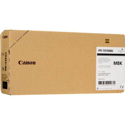 Canon PFI-707MBK (9820B001) Matte Black Original Cartridge - iPF830 / iPF840 (T7958) 