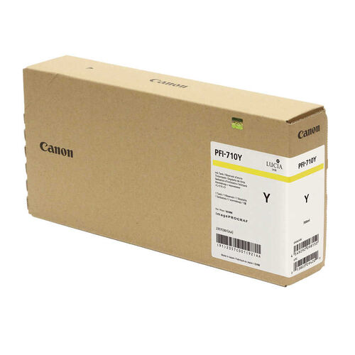 Canon PFI-710Y (2357C001) Yellow Original Crtridge - TM-2000 / TM-3000 (T12666) - 1