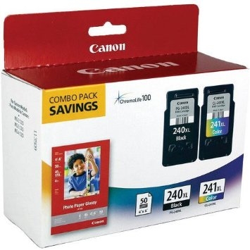 Canon PG-240XL / CL-241XL (5206B031) Black And Color Multipack Cartridge - MX472 / MX532 (T1822) - 1