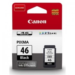 Canon PG-46 (9059B001AA) Black Original Cartridge - E404 / E3340 (T2355) 