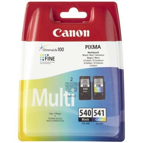 Canon PG-540 / CL-541 (5225B006) Dual Pack Original Cartridge - MG2150 / MG3150 (T2841)