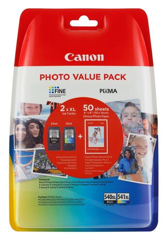 Canon PG-540XL / CL-541XL (5222B013) İkili Paket Orjinal Kartuş - MG2150 / MG3150 (T13050) - 1