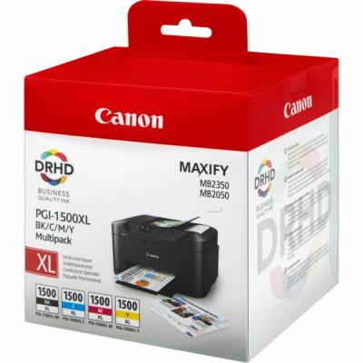 Canon PGI-1500XL BKCMY (9182B004) Multipack 4Pk Cartridge - MB2050 / MB2350 (T9863) 