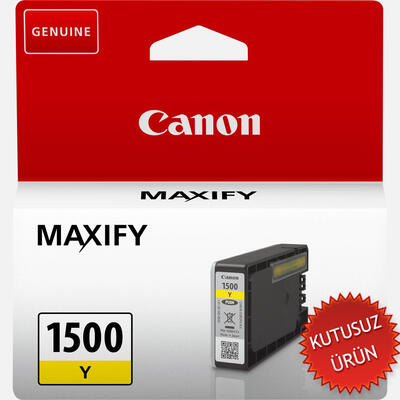 Canon PGI-1500Y (9231B001AA) Yellow Original Cartridge - MB2050 / MB2350 (Without Box) (T13401) 