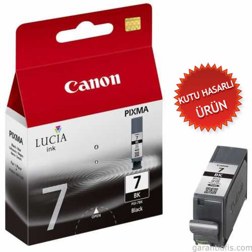 Canon PGI-7BK (2444B001AA) Black Original Cartridge - IX7000 / MX7600 (Without Box) (T7924) - 1