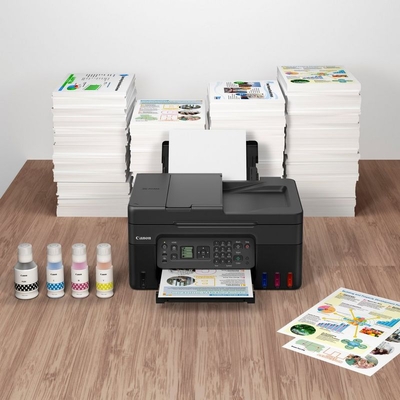 Canon Pixma G4470 (5807C009AA) Wi-Fi + Copier + ADF Scanner + Cloud + Fax Color Mega Tank Printer - Thumbnail