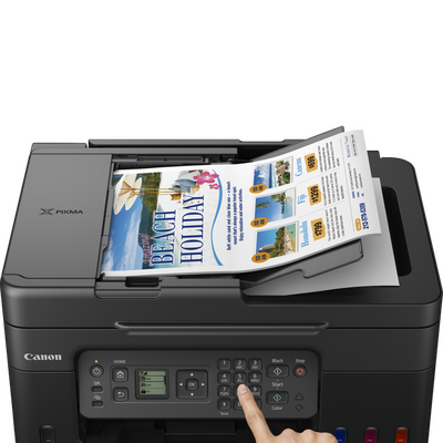 Canon Pixma G4470 (5807C009AA) Wi-Fi + Copier + ADF Scanner + Cloud + Fax Color Mega Tank Printer - 7