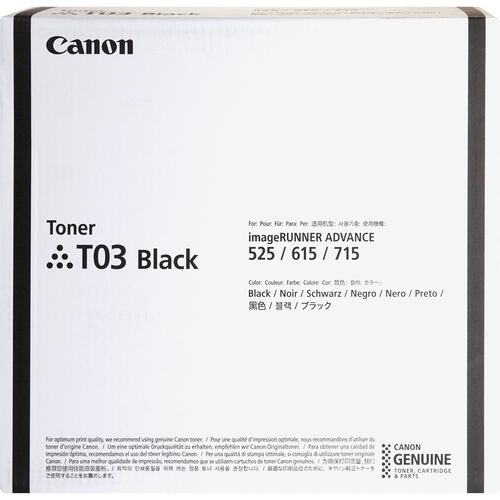 Canon T03 (2725C001) Black Original Toner - DX-527i / DX-617i