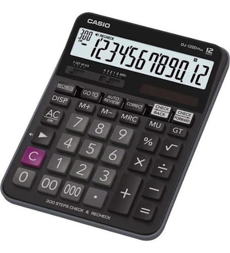 Casio DJ-120D Plus 12 Digit Desktop Calculator - 1