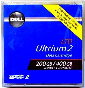 Dell LTO-2 Ultrium 2 200 GB / 400 GB Data Cartridge 609m, 12.65mm - 1