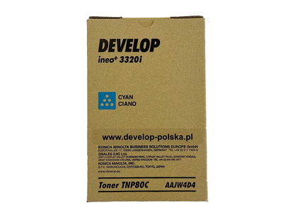 DEVELOP - Develop TNP-80C (AAJW4D4) Cyan Original Toner - Ineo +3320i