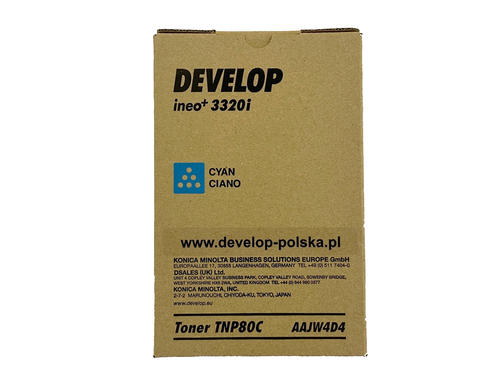 Develop TNP-80C (AAJW4D4) Cyan Original Toner - Ineo +3320i