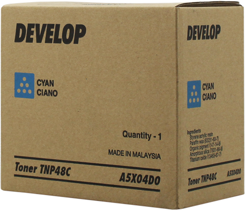 Develop TNP-48C Cyan Original Toner - Ineo +3350 / +3850 - 1