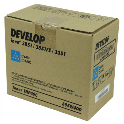 Develop TNP-49C Cyan Original Toner - Ineo +3851 / +3851FS - 1