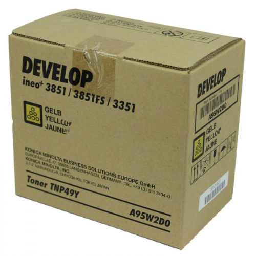 Develop TNP-49Y Sarı Orjinal Toner - Ineo +3851 / +3851FS (T9615) - 1