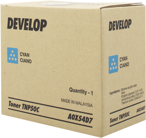 Develop TNP-50C Cyan Original Toner - Ineo +3100 - 1