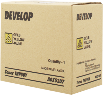 Develop TNP-50Y Yellow Original Toner - Ineo +3100 