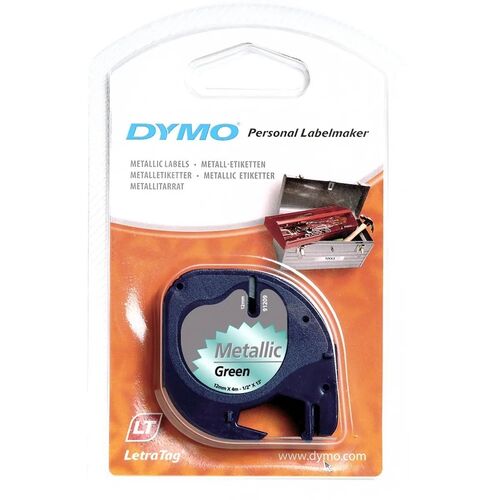 Dymo 59430 Metalik 12mm x 4m Yeşil Şerit (T16288) - 1