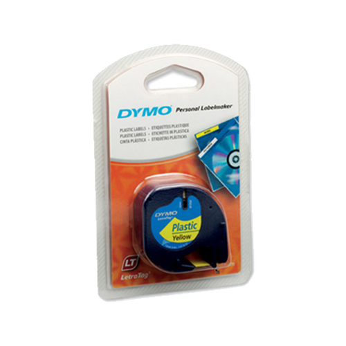 Dymo 91202 Sarı Orjinal Şerit 12mm x 4m (T13275) - 1