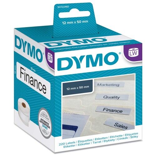 Dymo S0722460 Label Writer Hanging File Label - 50x12 mm - 1