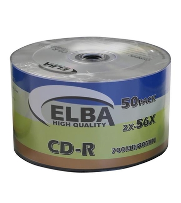 Elba - Elba CD-R 700MB/80MIN Printable 56x 50li Shrink