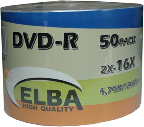 Elba DVD-R 4.7GB/120MIN 16x Printable 50li Shrink - 1