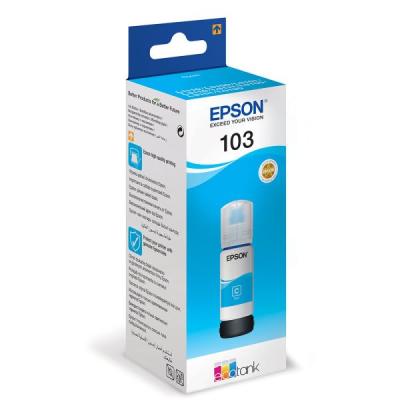 Epson C13T00S24A (103) Cyan Original Ink Cartridge - L1110 