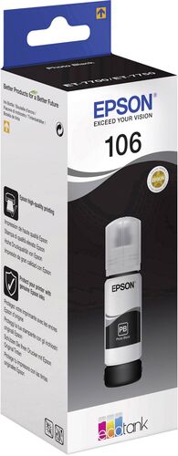 Epson C13T00R140 (106) Black Original Ink Cartridge - ET-7700 - 1