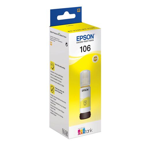 Epson C13T00R440 (106) Sarı Orjinal Mürekkep Kartuş - ET-7700 (T12700) - 1