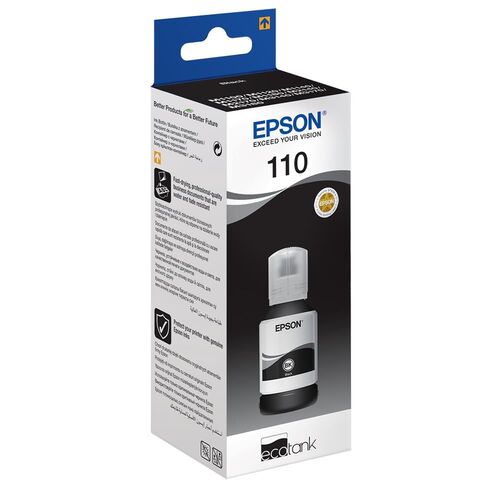 Epson C13T03P14A (110) Black Original Ink Cartridge - Ecotank M3180 - 1