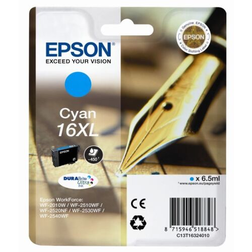 Epson C13T16324020 (16XL) Cyan Original Cartridge - WF-2010 - 2