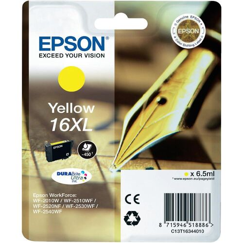 Epson C13T16344020 (16XL) Sarı Orjinal Kartuş - WF-2010 (T2615) - 1