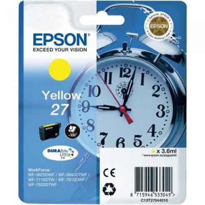 Epson C13T27044020 (27) Sarı Orjinal Kartuş - WF-3620 (T7441) - 2