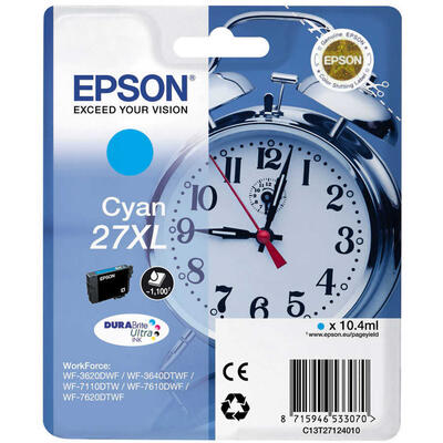 Epson C13T27124020 (27XL) Cyan Original Cartridge - WF-3620 