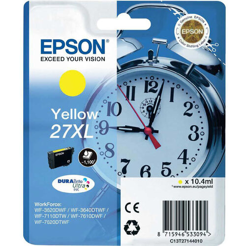 Epson C13T27144020 (27XL) Sarı Orjinal Kartuş - WF-3620 (T15476) - 1