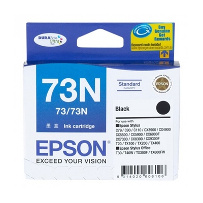 Epson C13T105190 (73N) Black Original Ink Cartridge - Stylus C110 